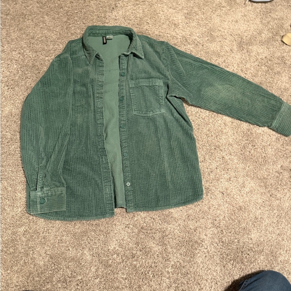 H&M Divided Teal Textured Shirt